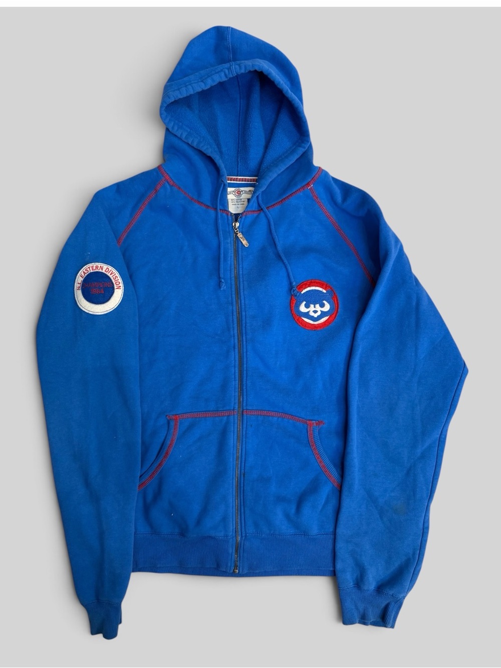 Moonlight Graham Chicago Cubs 1984 NL East Champions Vintage Style Full Zip Hood
